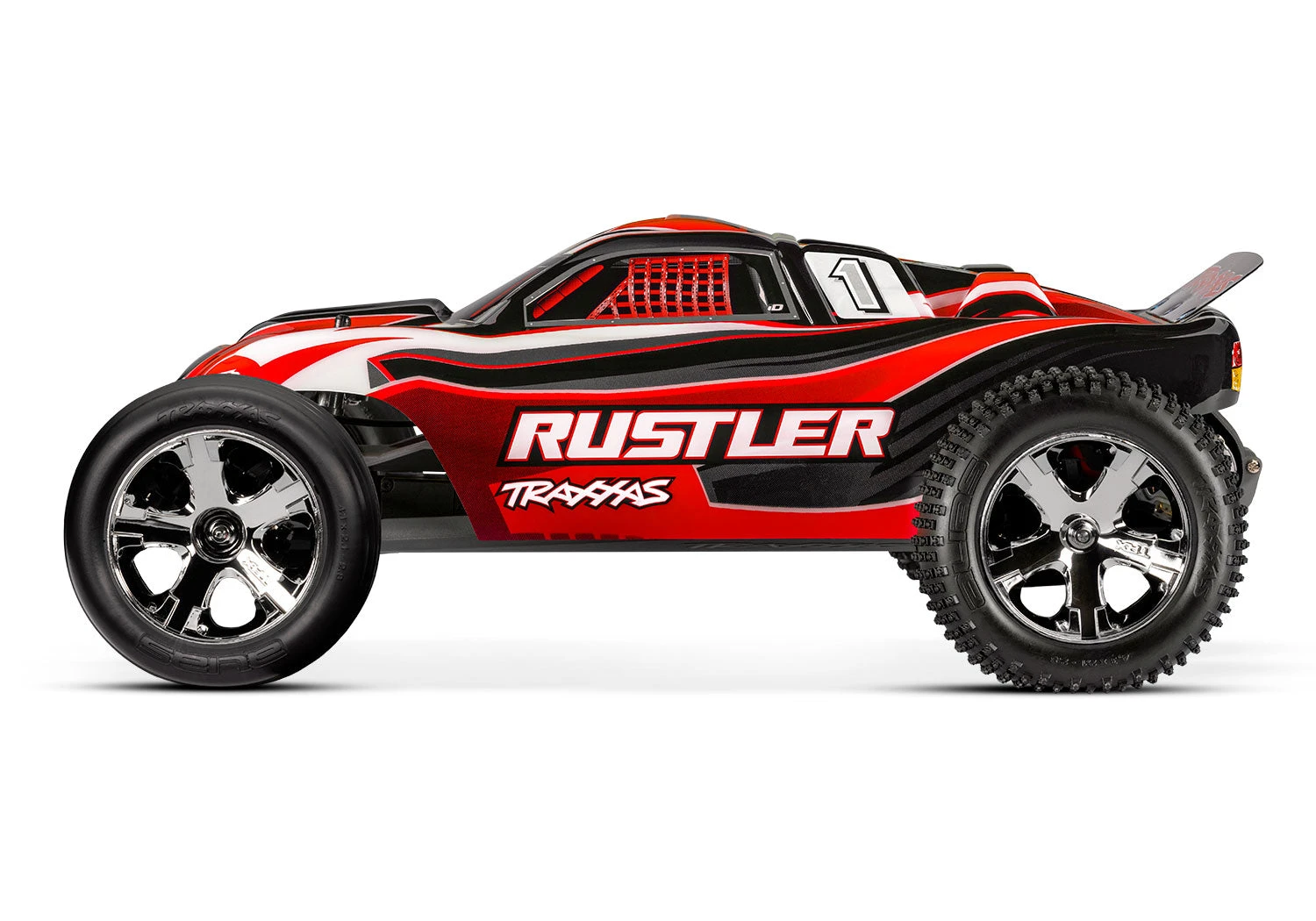 Traxxas 37054-1 Rustler 1/10 Scale RTR 2WD Stadium Truck Red R 3 Traxxas 37054-1 Rustler 1/10 Scale RTR 2WD Stadium Truck Red R - Image 3