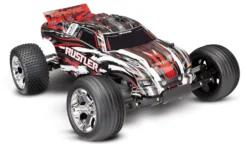 Traxxas 37054-4 Rustler 1/10 Scale RTR 2WD Stadium Truck Red
