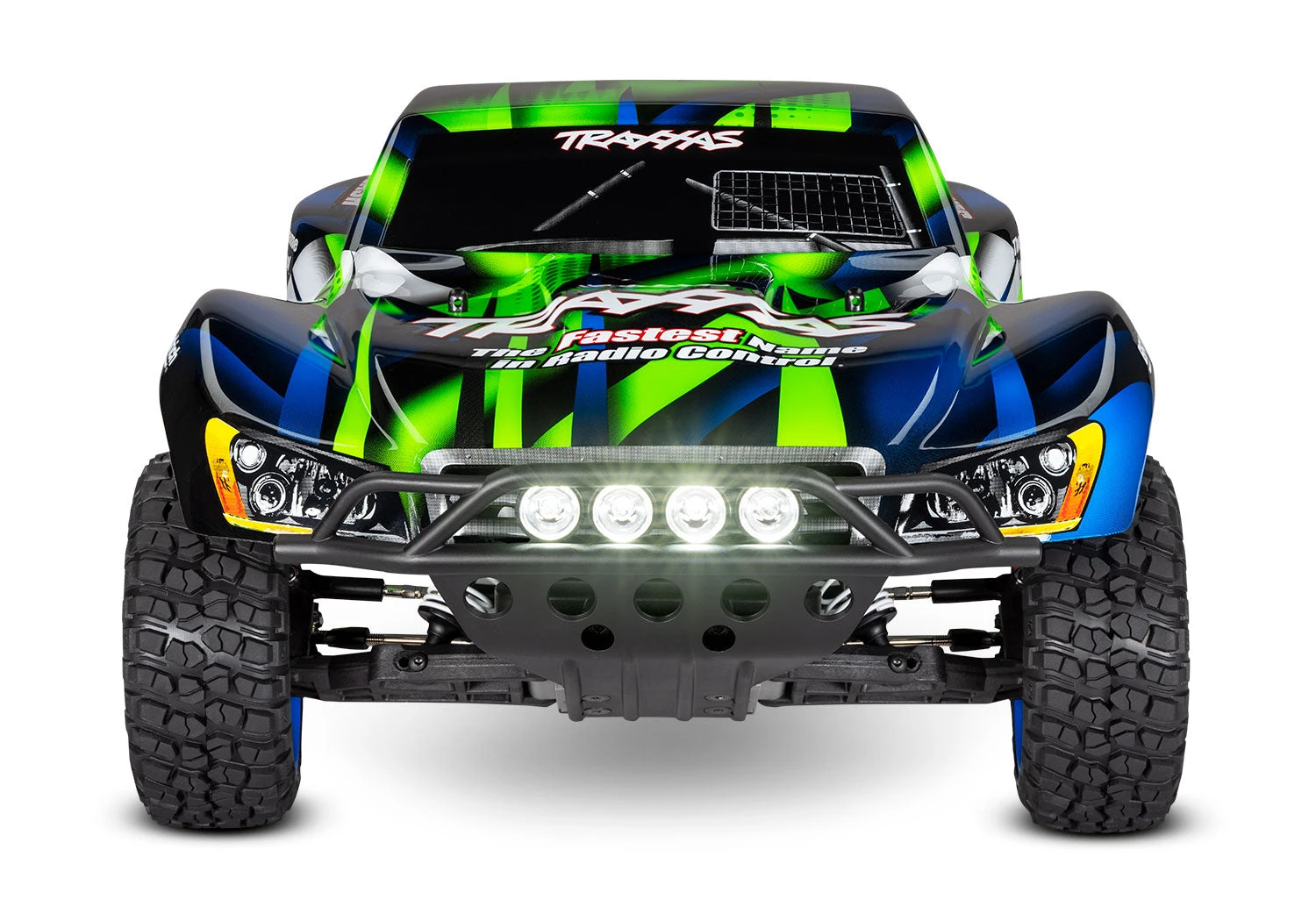Traxxas 58034-61 1/10 XL-5 Brushed2WD Slash Short Course Truck With LED Lights - Green 2 Traxxas 58034-61 1/10 XL-5 Brushed2WD Slash Short Course Truck With LED Lights - Green - Image 2