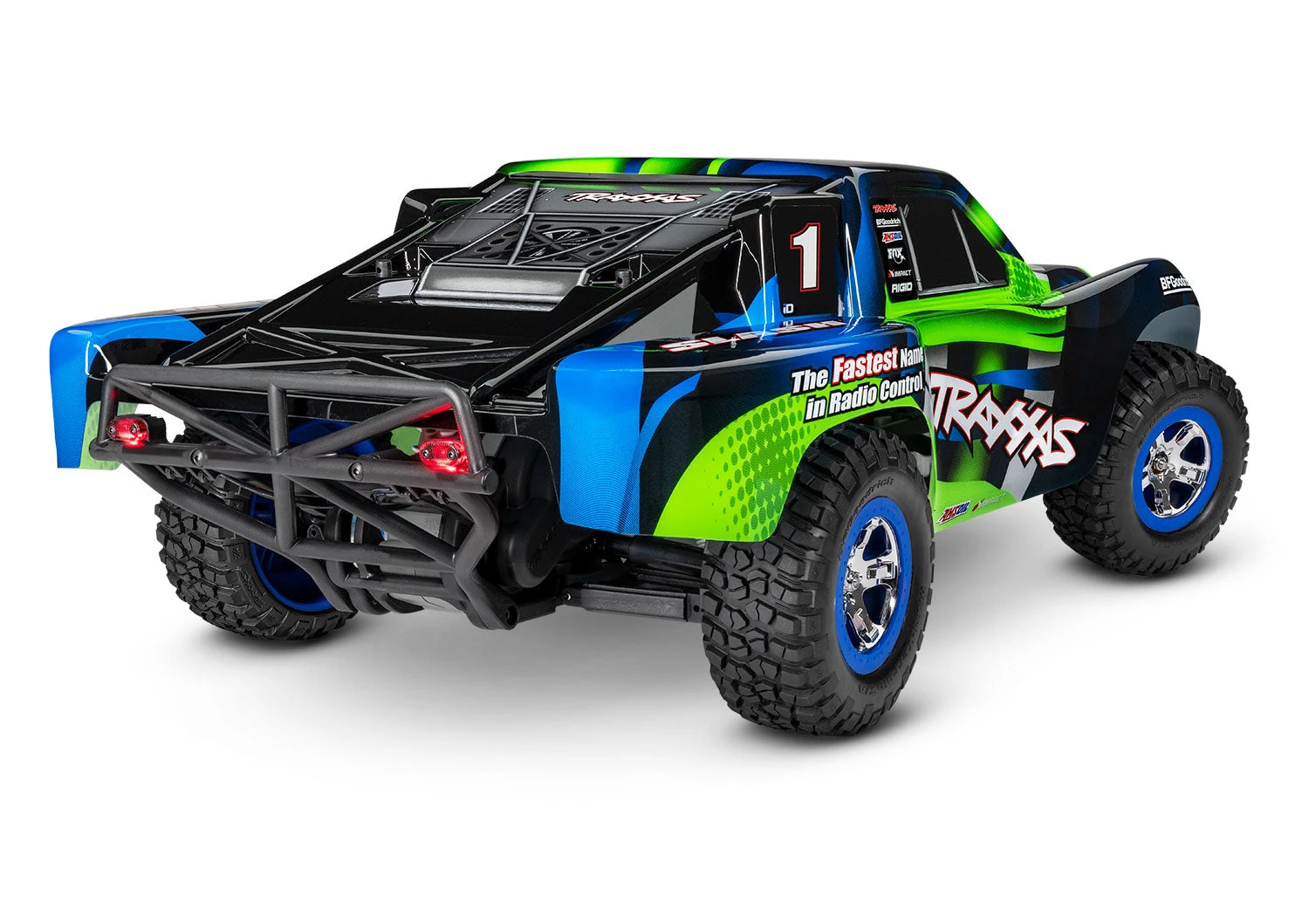 Traxxas 58034-61 1/10 XL-5 Brushed2WD Slash Short Course Truck With LED Lights - Green 3 Traxxas 58034-61 1/10 XL-5 Brushed2WD Slash Short Course Truck With LED Lights - Green - Image 3