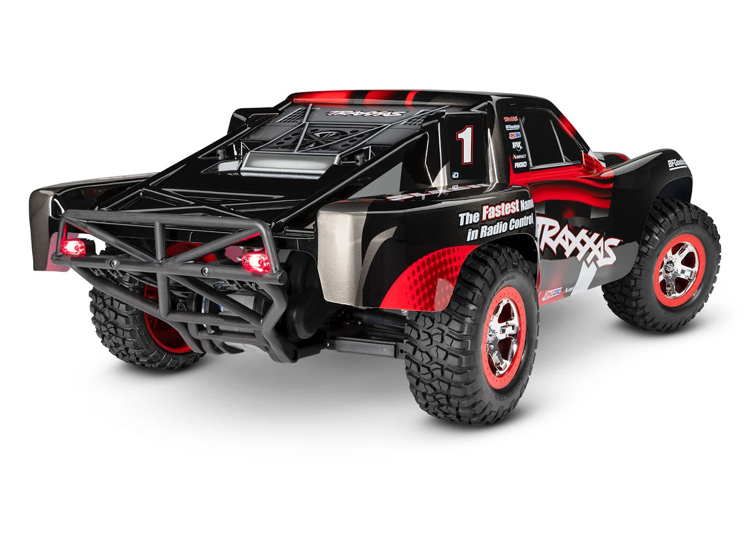 Traxxas 58034-61 1/10 XL-5 Brushed 2WD Slash Short Course Truck With LED Lights - Red 3 Traxxas 58034-61 1/10 XL-5 Brushed 2WD Slash Short Course Truck With LED Lights - Red - Image 3