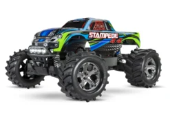 Traxxas 67054-61 Blue Stampede 4X4 RTR XL-5 Brushed Monster Truck With LED Lights