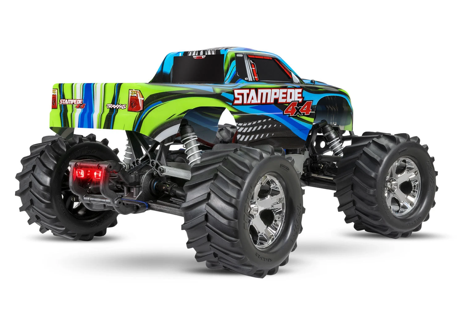 Traxxas 67054-61 Blue Stampede 4X4 RTR XL-5 Brushed Monster Truck With LED Lights 2 Traxxas 67054-61 Blue Stampede 4X4 RTR XL-5 Brushed Monster Truck With LED Lights - Image 2