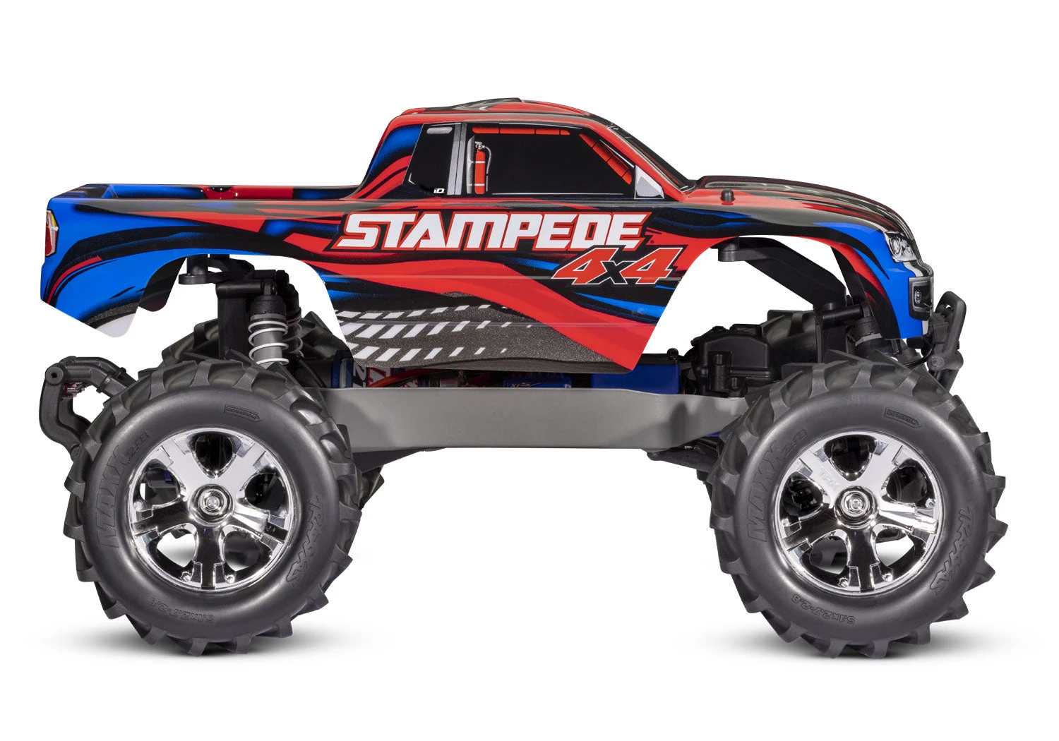 Traxxas 67054-61 Red Stampede 4X4 RTR XL-5 Brushed Monster Truck With LED Lights 3 Traxxas 67054-61 Red Stampede 4X4 RTR XL-5 Brushed Monster Truck With LED Lights - Image 3