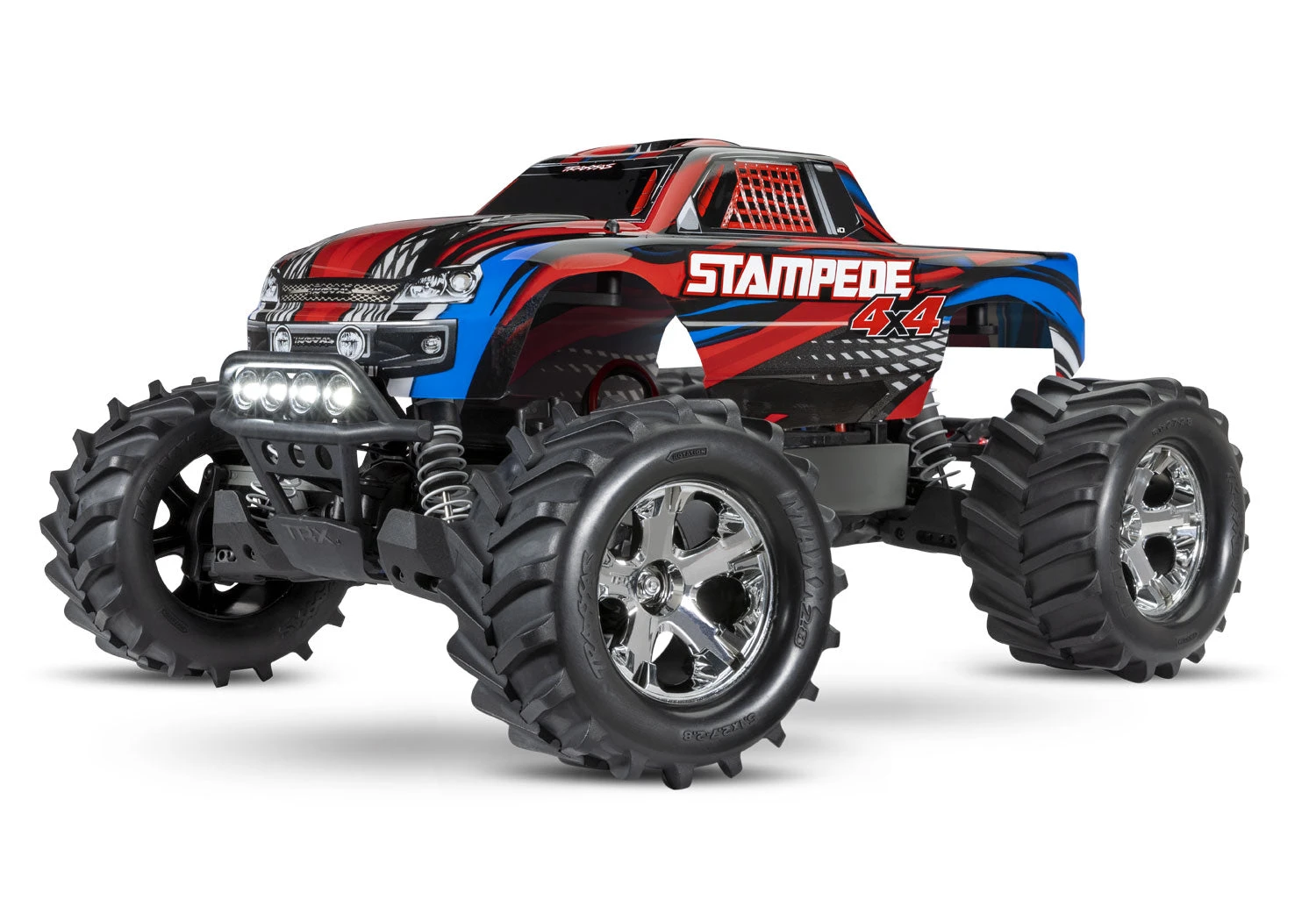 Traxxas 67054-61 Red Stampede 4X4 RTR XL-5 Brushed Monster Truck With LED Lights 1 Traxxas 67054-61 Red Stampede 4X4 RTR XL-5 Brushed Monster Truck With LED Lights