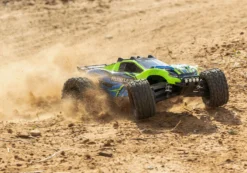 Traxxas 67064-61 Green Rustler 4x4 XL-5 Brushed 1/10 Stadium Truck With LED Lights -Traxas Vehicles Model Shop traxxas 67064 61 green 2wd rustler 4x4 xl 5 brushed 1 10 stadium truck with led lights