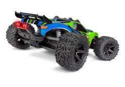 Traxxas 67064-61 Green Rustler 4x4 XL-5 Brushed 1/10 Stadium Truck With LED Lights -Traxas Vehicles Model Shop traxxas 67064 61 green 2wd rustler 4x4 xl 5 brushed 1 10 stadium truck with led lights 3