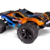 Traxxas 67064-61 Orange Rustler 4x4 XL-5 Brushed 1/10 Stadium Truck With LED Lights