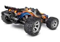 Traxxas 67076-4 Orange And Blue Rustler 4X4 VXL 1/10 Scale Stadium Truck -Traxas Vehicles Model Shop traxxas 67076 4 orange and blue rustler 4x4 vxl 1 10 scale stadium truck 4