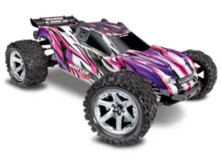 Traxxas 67076-4 Pink And Purple Rustler 4X4 VXL 1/10 Scale Stadium Truck
