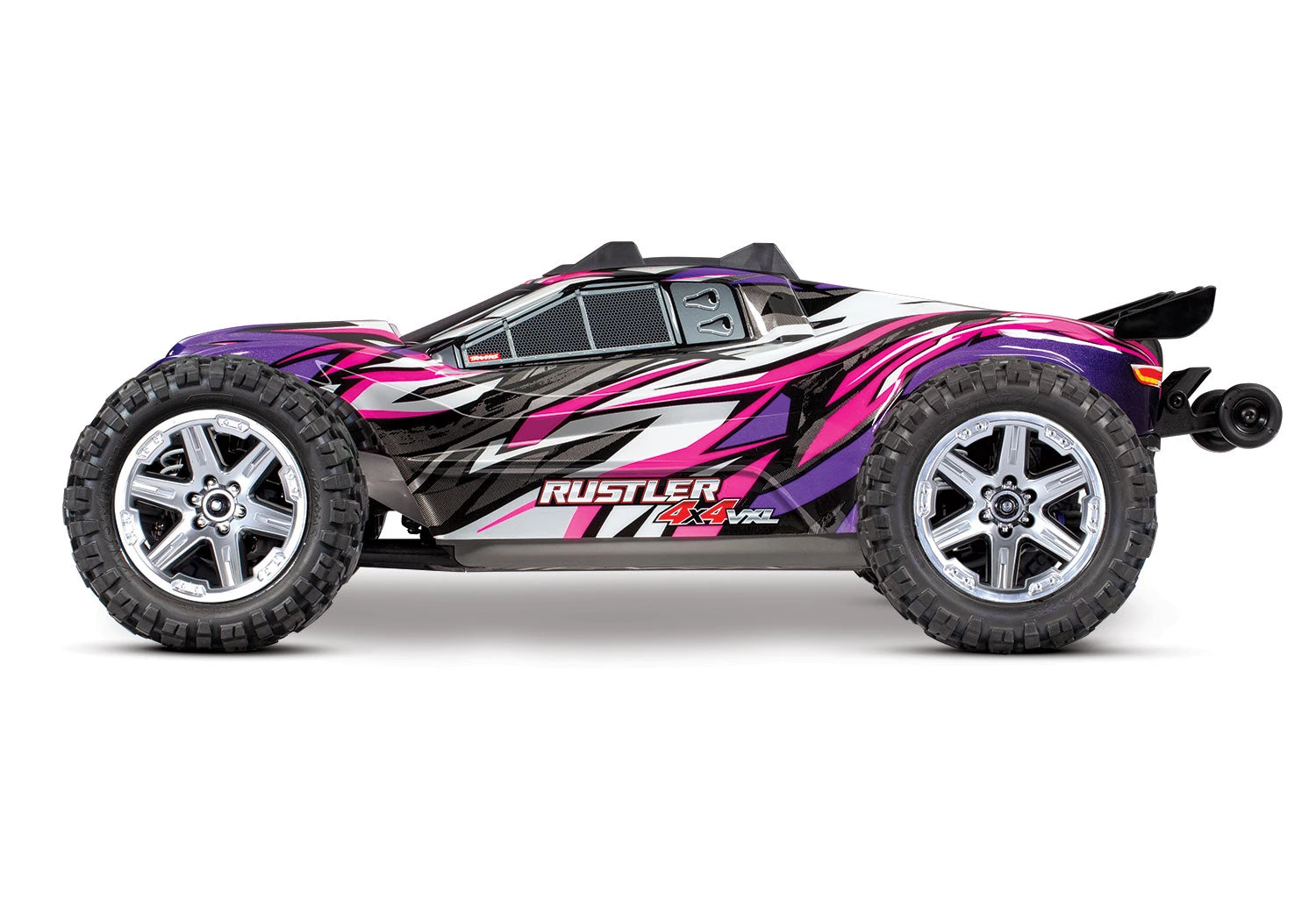 Traxxas 67076-4 Pink And Purple Rustler 4X4 VXL 1/10 Scale Stadium Truck 4 Traxxas 67076-4 Pink And Purple Rustler 4X4 VXL 1/10 Scale Stadium Truck - Image 4