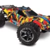 Traxxas 67076-4 Solar Flare Rustler 4X4 VXL 1/10 Scale Stadium Truck