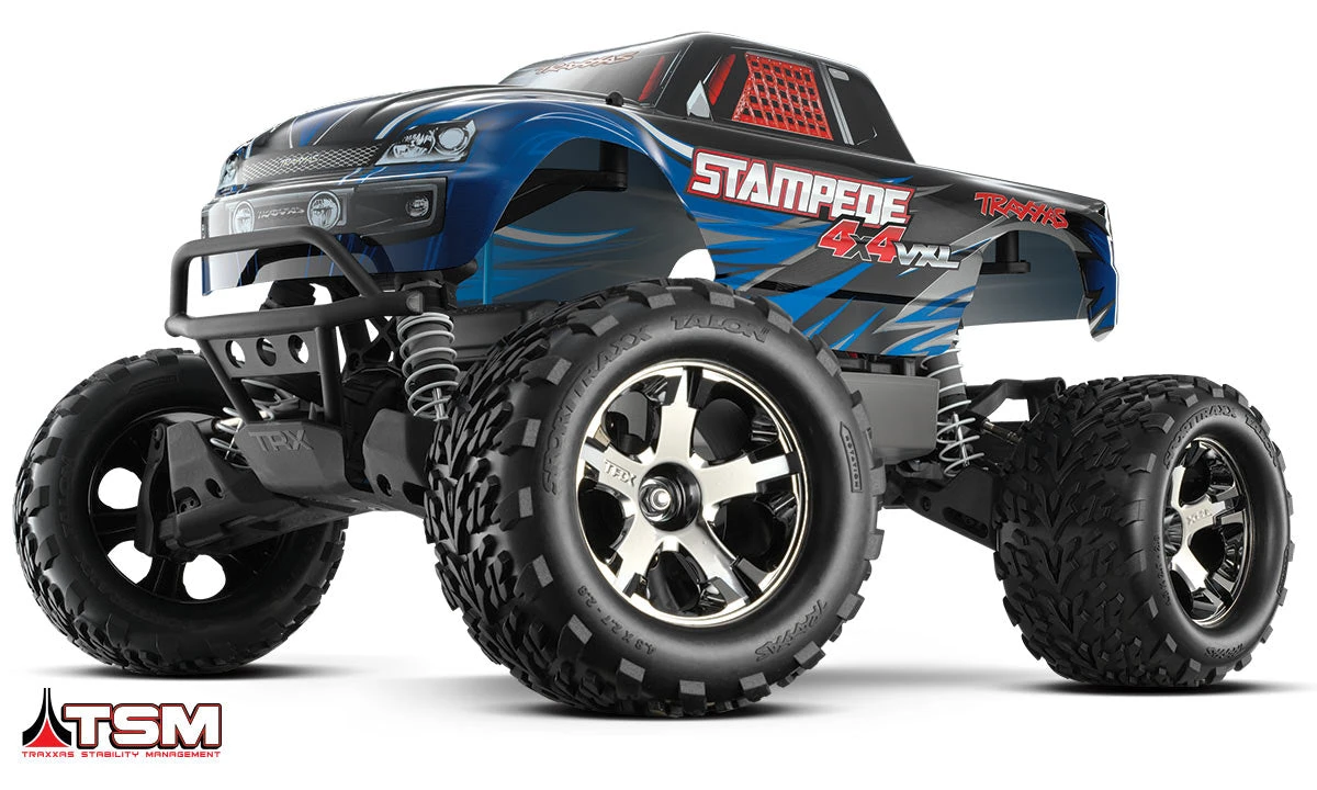 Traxxas 67086-4 Stampede 4x4 VXL Brushless Blue Monster Truck 1 Traxxas 67086-4 Stampede 4x4 VXL Brushless Blue Monster Truck