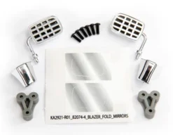 Traxxas 8133X 1979 Chevy K5 Blazer Chrome Side Mirrors For 8130 Body