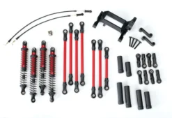 Traxxas 8140R Red Long Arm Lift Kit For TRX-4
