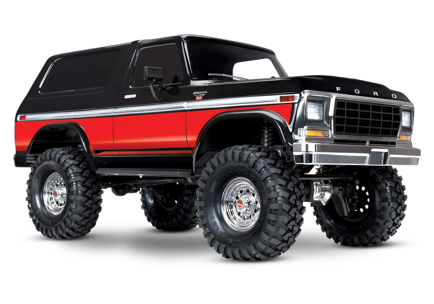 Traxxas 82046-4 TRX-4 Ford Ranger XLT Bronco 1/10 Scale RTR 4WD Crawler Red And Black 1 Traxxas 82046-4 TRX-4 Ford Ranger XLT Bronco 1/10 Scale RTR 4WD Crawler Red And Black