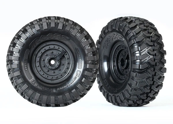 Traxxas 8273 1.9 Tactical Wheels With Canyon Trail Tires Assembled And Glued 1 Traxxas 8273 1.9 Tactical Wheels With Canyon Trail Tires Assembled And Glued
