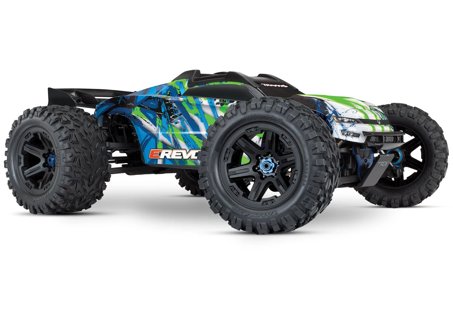 Traxxas 86086-4 E-Revo 2.0 VXL Brushless 1/10 Scale 4WD Brushless Electric Monster Truck Green 2 Traxxas 86086-4 E-Revo 2.0 VXL Brushless 1/10 Scale 4WD Brushless Electric Monster Truck Green - Image 2