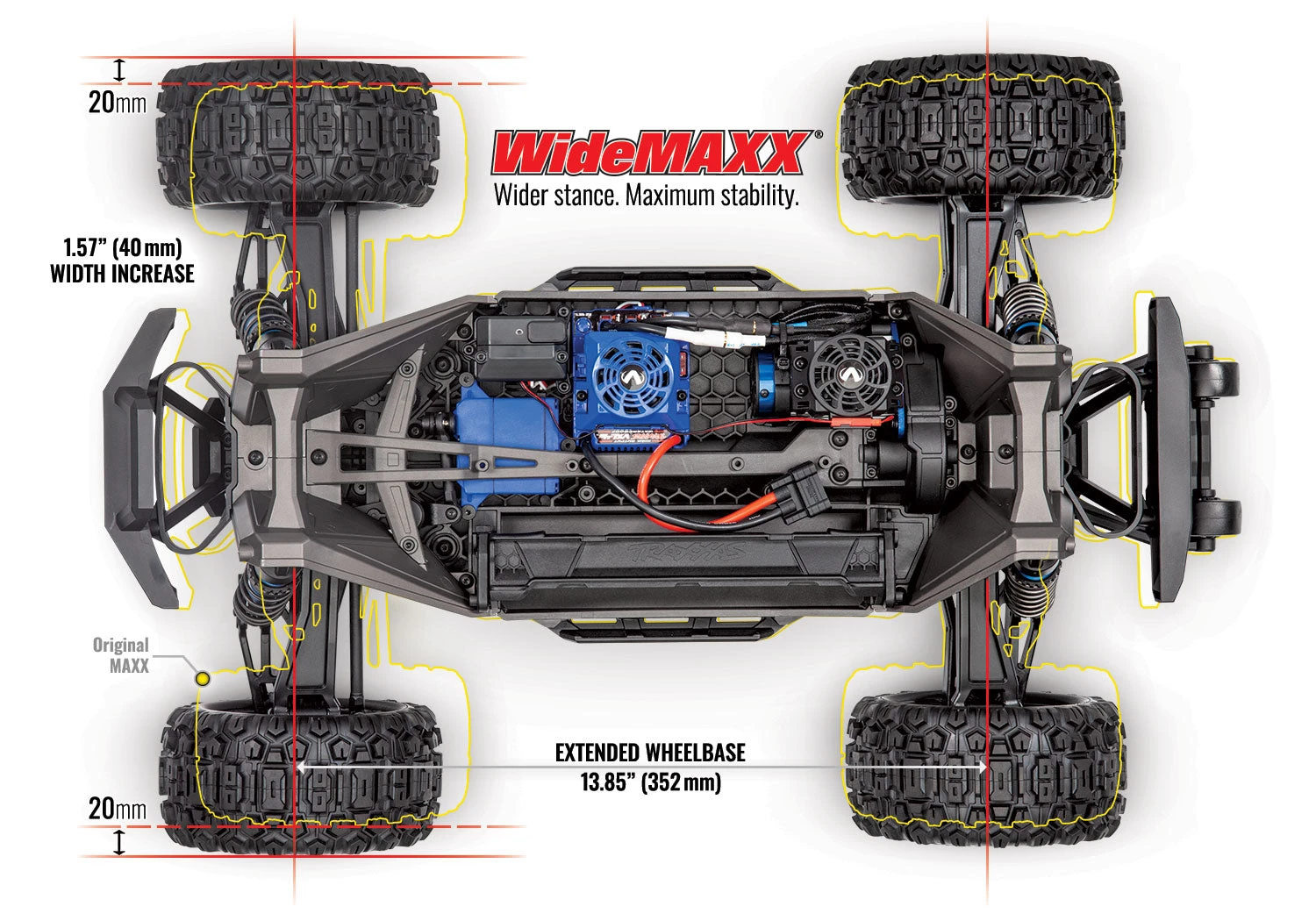 Traxxas 89086-4 1/10 Maxx With WiideMaxx VXL-4s Brushless 4x4 Monster Truck Rock And Roll 3 Traxxas 89086-4 1/10 Maxx With WiideMaxx VXL-4s Brushless 4x4 Monster Truck Rock And Roll - Image 3