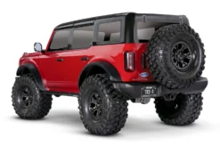 Traxxas 92076-4 1/10 TRX-4 Scale And Trail Crawler With 2021 Bronco Body - Rapid Red -Traxas Vehicles Model Shop traxxas 92076 4 1 10 trx 4 scale and trail crawler with 2021 bronco body red 6