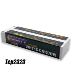Trinity Revtech TEP2323 2S 7.4V 8200mah 150C White Carbon LiPo Battery With 5mm Bullet Connections