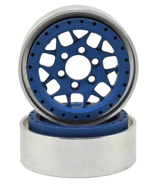 Vanquish Products VPS07714 KMC 1.9 XD127 Bully Beadlock Wheel Blue Anodized 1 Pair 1 Vanquish Products VPS07714 KMC 1.9 XD127 Bully Beadlock Wheel Blue Anodized 1 Pair