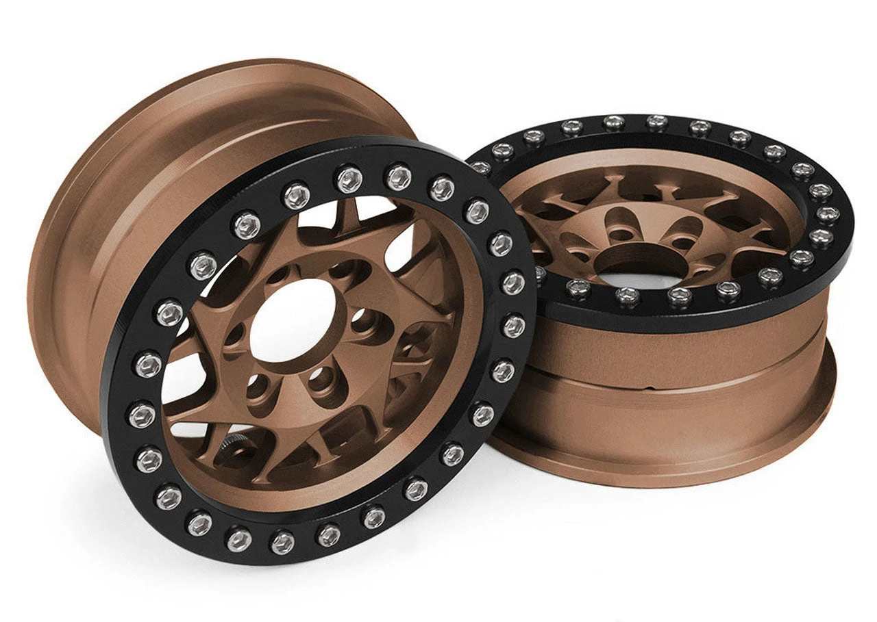 Vanquish Products VPS07716 KMC 1.9 XD127 Bully Beadlock Wheel Bronze Anodized 1 Pair 1 Vanquish Products VPS07716 KMC 1.9 XD127 Bully Beadlock Wheel Bronze Anodized 1 Pair