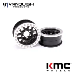 Vanquish Products VPS07740 KMC 1.9 XD229 Machete V2 Beadlock Wheel Black Anodized 1 Pair