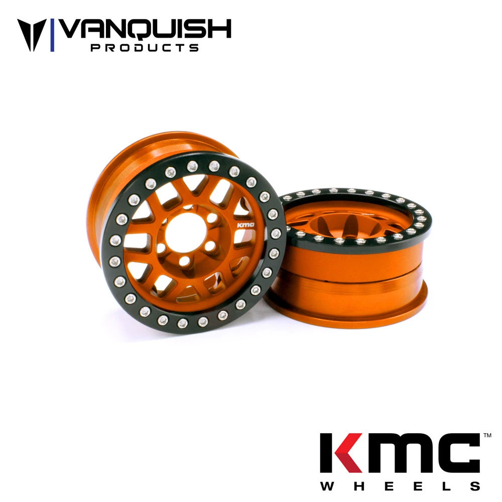 Vanquish Products VPS07745 KMC 1.9 XD229 Machete V2 Beadlock Wheel Orange Anodized 1 Pair 1 Vanquish Products VPS07745 KMC 1.9 XD229 Machete V2 Beadlock Wheel Orange Anodized 1 Pair
