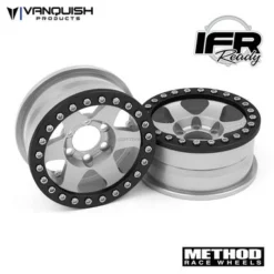 Vanquish Products VPS07764 Method 1.9 Beadlock Race Wheel 310 Clear Anodized Aluminum 1 Pair