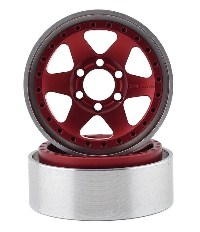 Vanquish Products VPS07766 Method 1.9 Beadlock Race Wheel 310 Red Anodized Aluminum 1 Pair 1 Vanquish Products VPS07766 Method 1.9 Beadlock Race Wheel 310 Red Anodized Aluminum 1 Pair