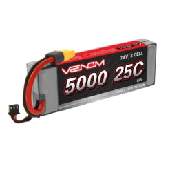 Venom 1558 2S 5000mAh 7.4V 25C Hard Case LiPo Battery With Universal Plug System -Traxas Vehicles Model Shop venom 1558 25c 2s 5000mah 7 4v hard case lipo battery with universal plug system b
