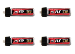 Venom FLY 25084x4 150mAh 1S 3.7V 30C LiPo Battery With JST/MCX 4 Pack